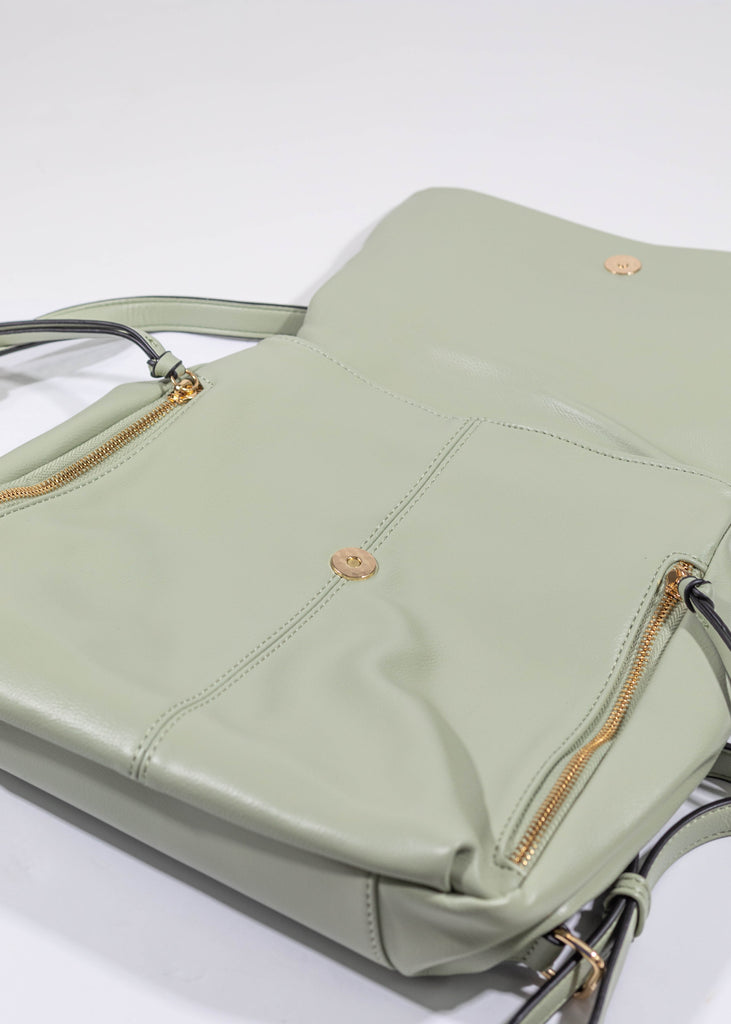 pale green backpack